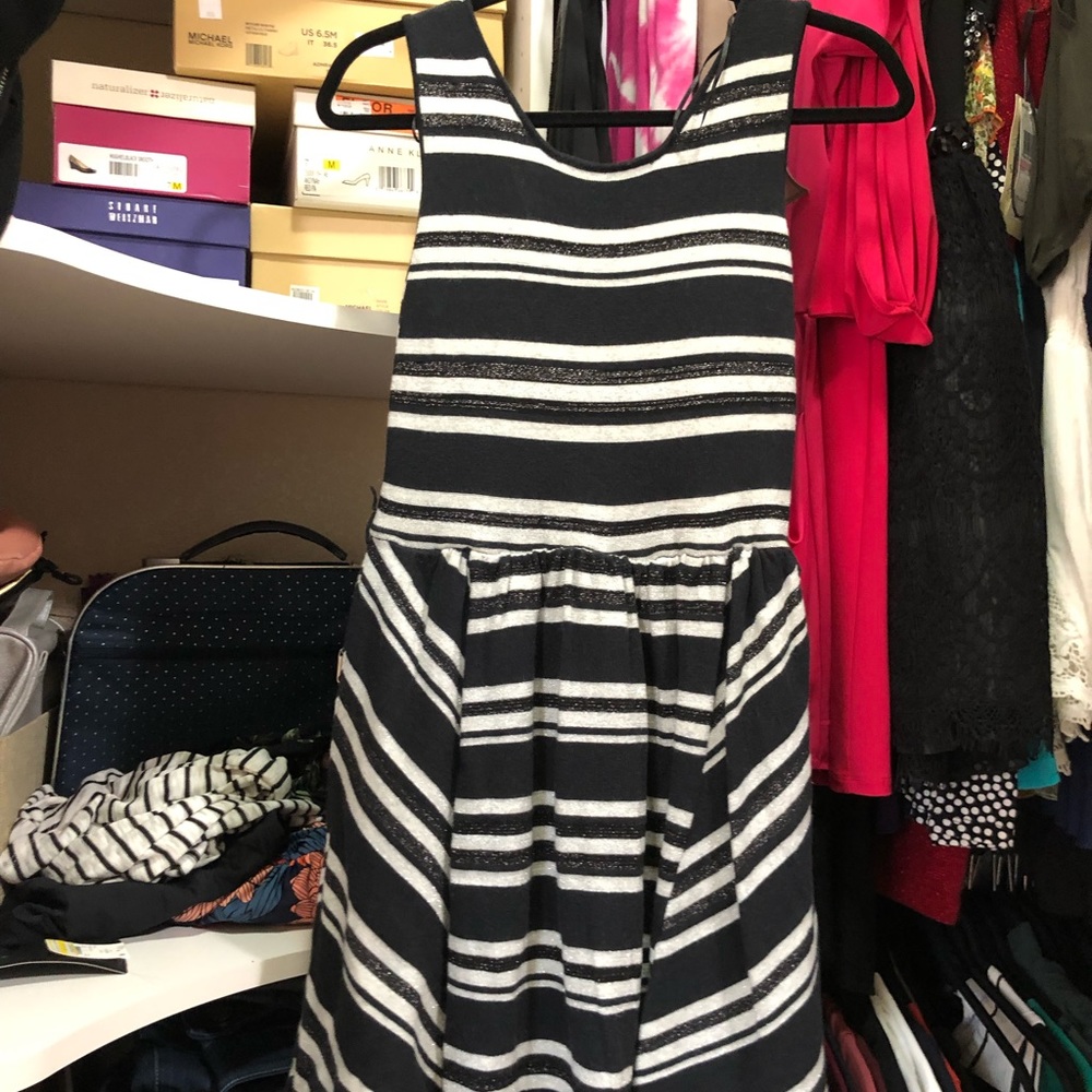 Black and white dress with sparkles